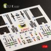 KELIK K48057 T-50 ROKAF INTERIOR 3D DECALS FOR ACADEMY KIT 1/48